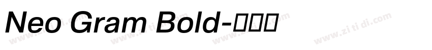 Neo Gram Bold字体转换